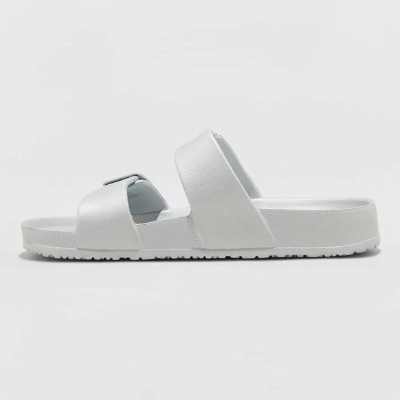 Women's Neida Wide Width EVA Two Band Slide Sandal - Picture 4 of 5